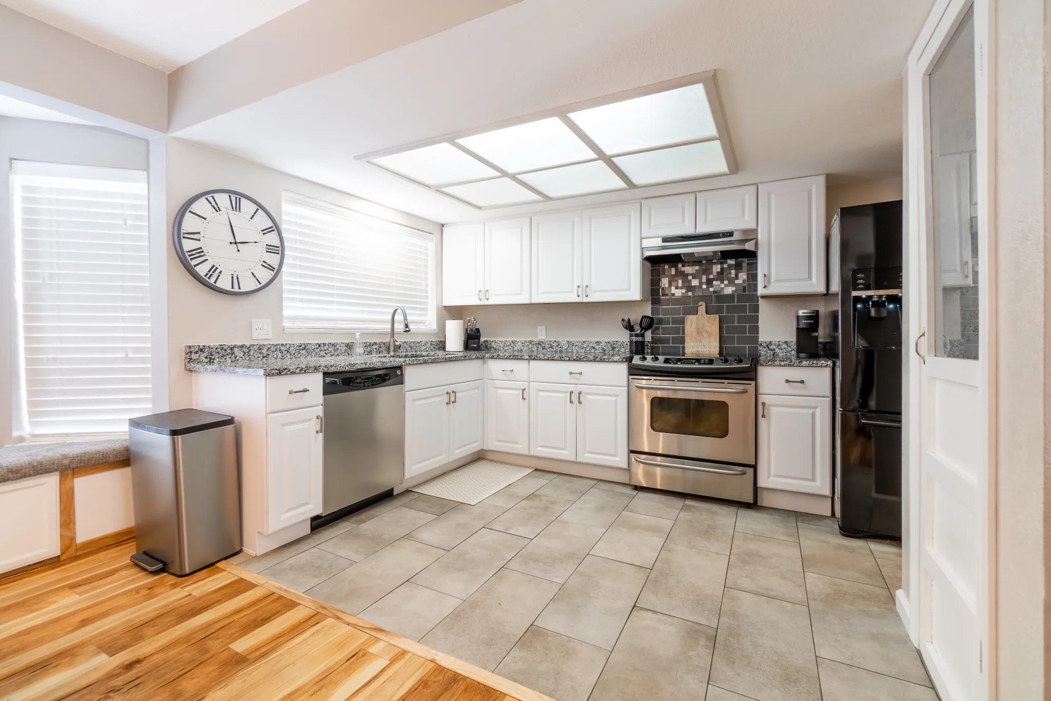 Newly renovated kitchen from a Duvoire remodel project