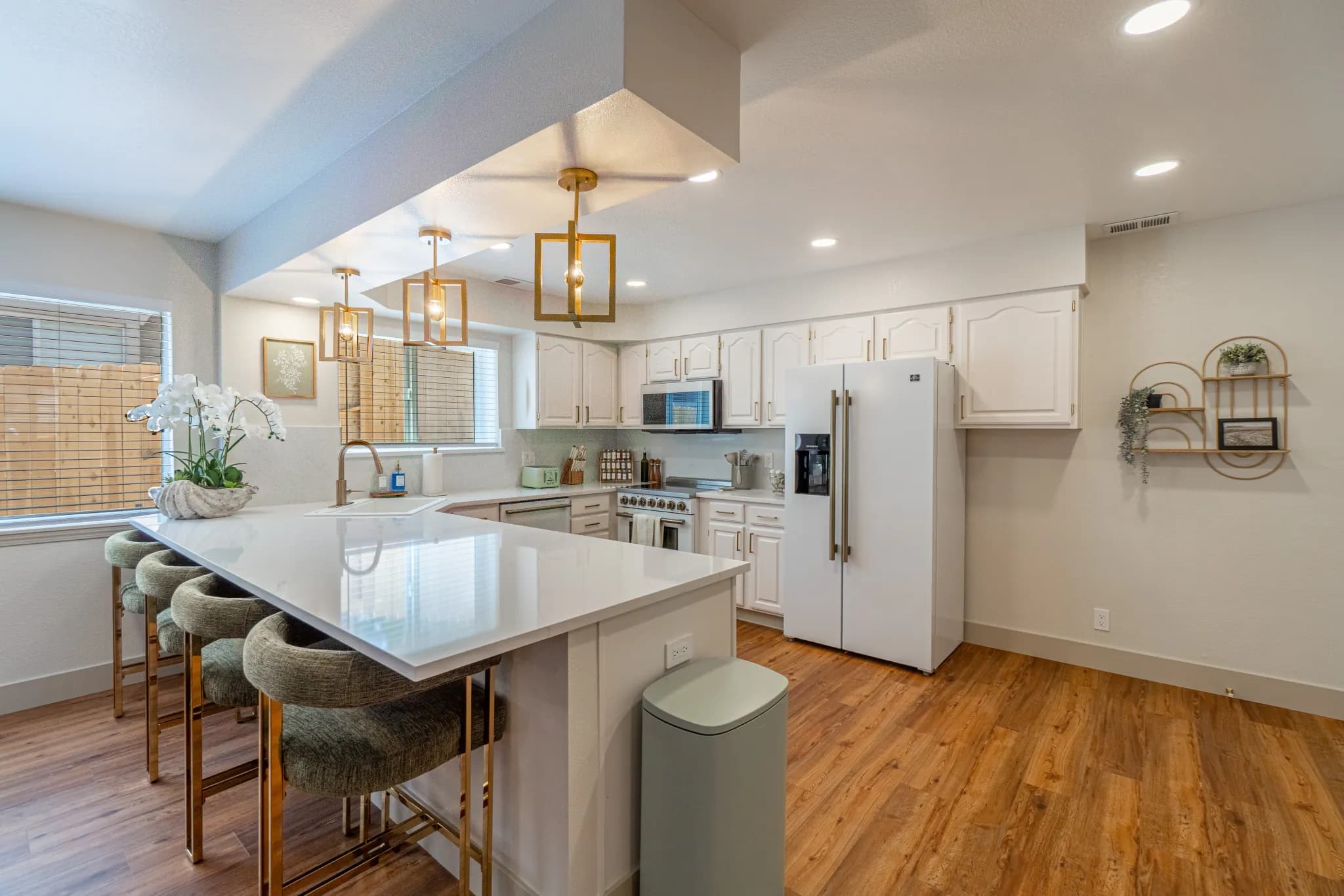 Modern luxury kitchen in short-term rental property
