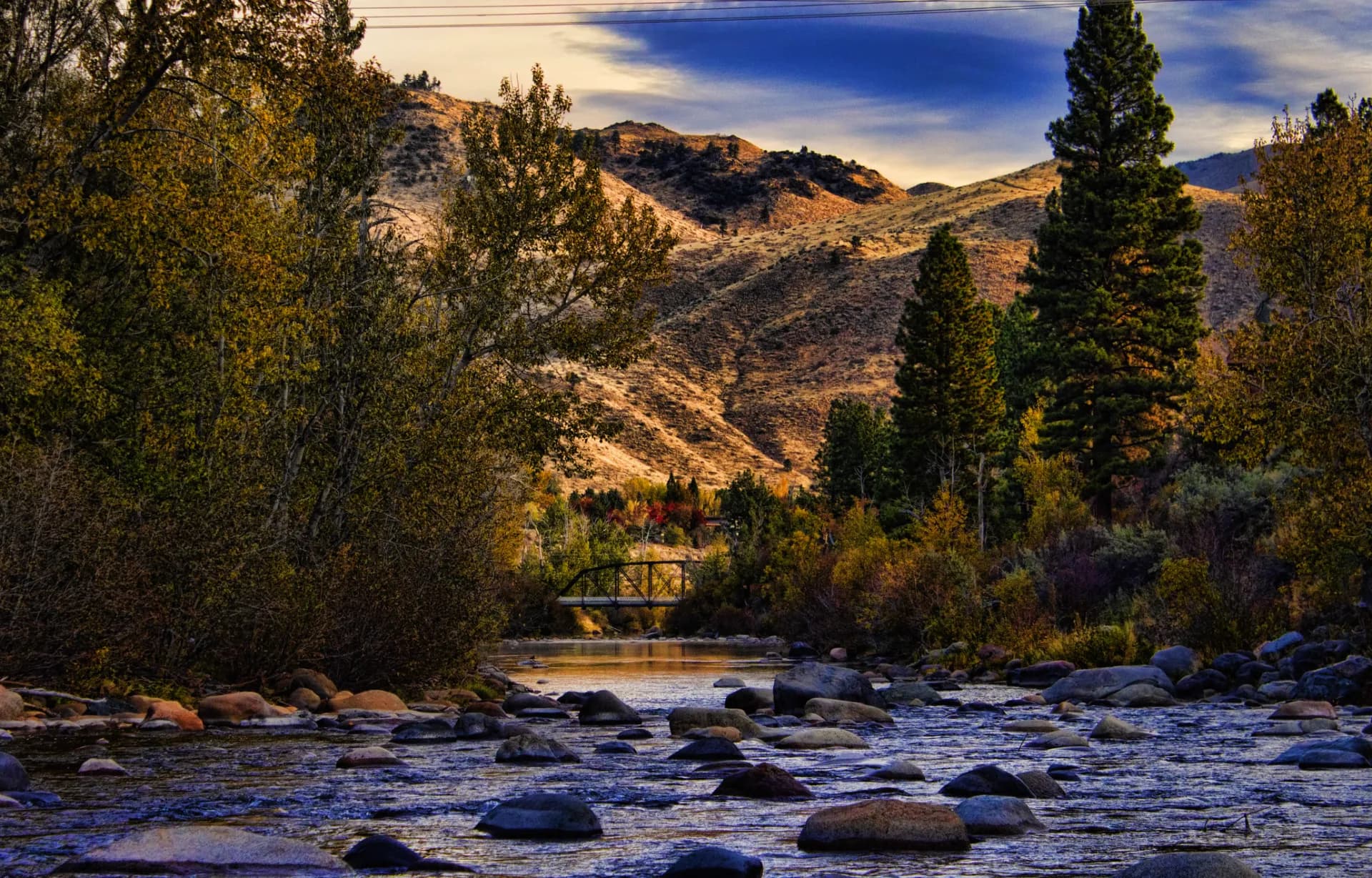 Truckee River rapids in autumn - Tahoe Winterization Guide